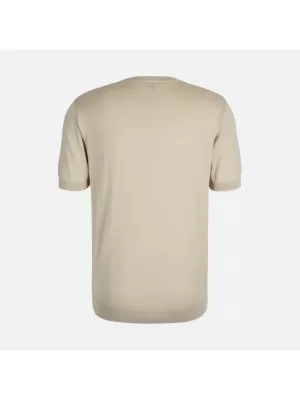 Tricou pentru bărbați GEOX KNIT G012316 BEJ