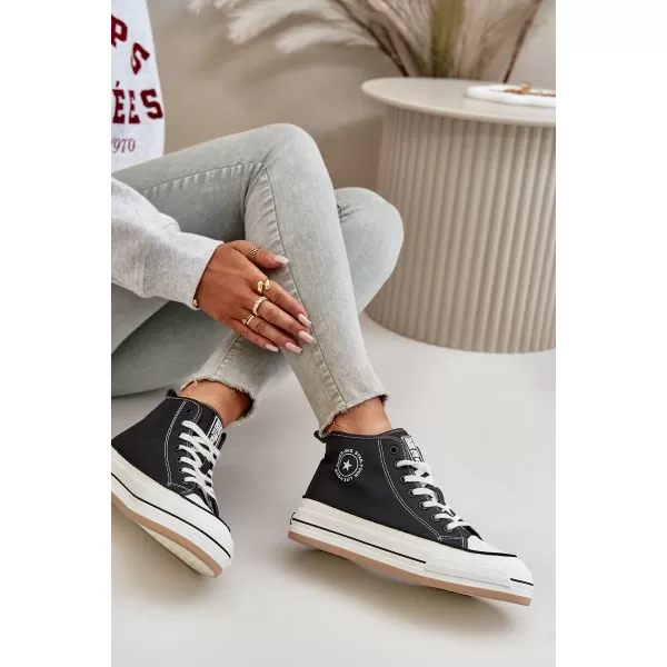  Adidași de damă BIG STAR OO274062 NEGRI Pantofi Big Star 