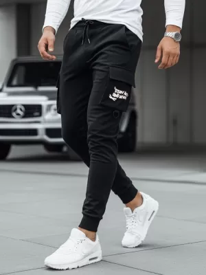 Pantaloni pentru bărbați DSTREET UX4161 NEGRU