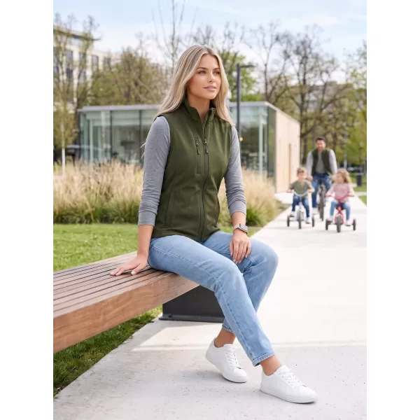  Vesta softshell dama ALTISPORT NoPrint NP/ALW965 MILITAR 