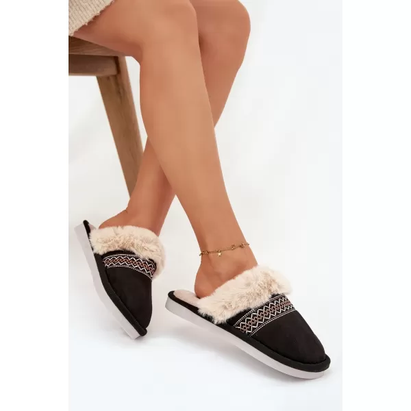  Papuci de damă BOTO DEVIANNE 40781 NEGRU 