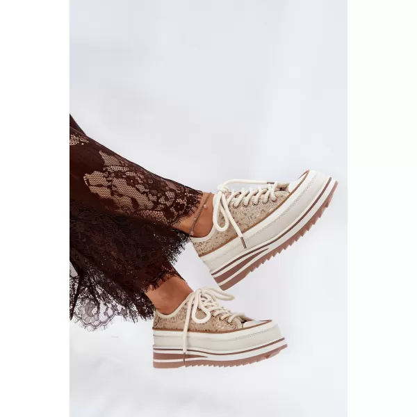  Adidași de damă S.BARSKI BF51-101 BEJ 