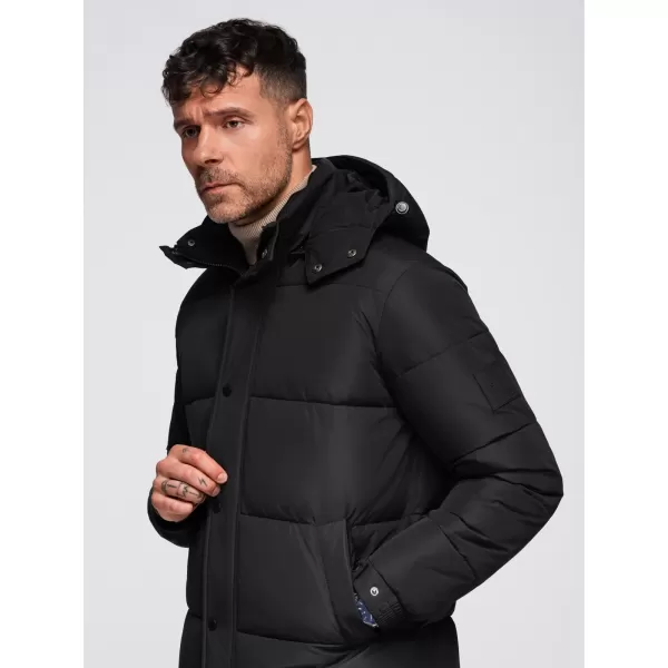  Geaca de iarna pentru barbati OMBRE OM-JALJ-0309 NEGRU 
