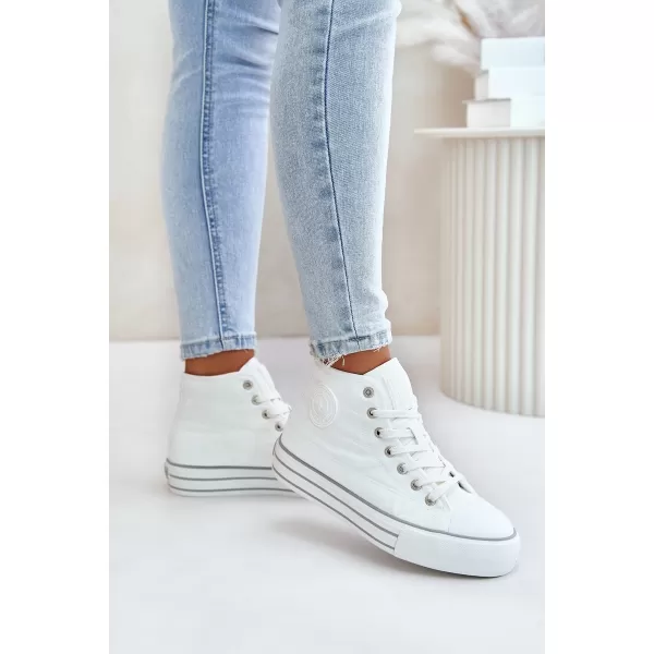  Adidași de damă BIG STAR OO274A473 WHITE Pantofi Big Star 