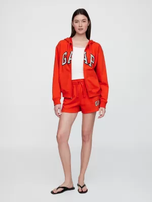 Hanorac de dama GAP FULLZIP LOGO HOODIE 727433-09 AFIȘ ROȘU