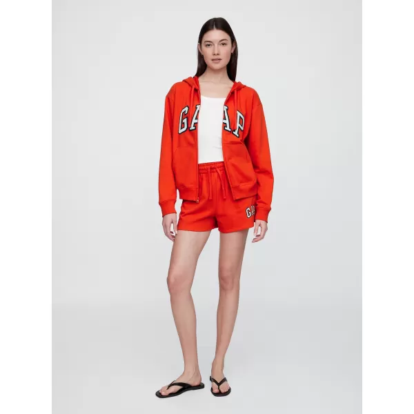  Hanorac de dama GAP FULLZIP LOGO HOODIE 727433-09 AFIȘ ROȘU 