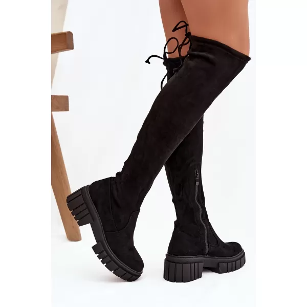  Pantofi de dama BOTO CHEERA 21449 NEGRU 