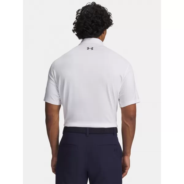  Tricou pentru bărbați UNDER ARMOUR UA MATCHPLAY POLO 6009799-100 ALB 