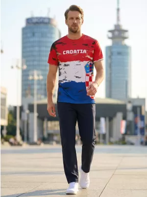 Tricou premium pentru bărbați ALTISPORT VOJ/ALM036HR/TR01 CROAŢIA