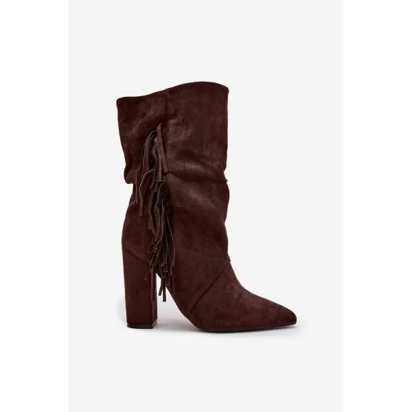  Pantofi de dama cu toc BOTO DARLINA 40515 MARO 