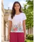 Tricou pentru femei ALTISPORT HELINA ALB