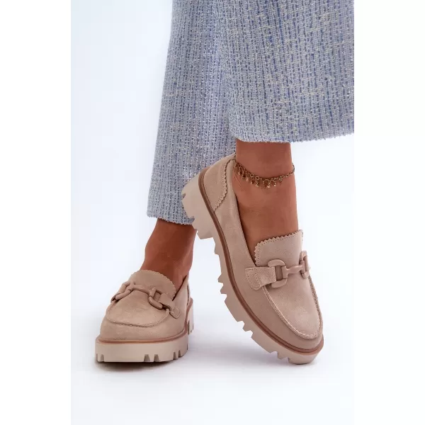  Mocasini de dama D&A TW117 BEJ 