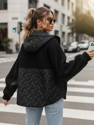 Geaca de dama DSTREET TY5594 NEGRU