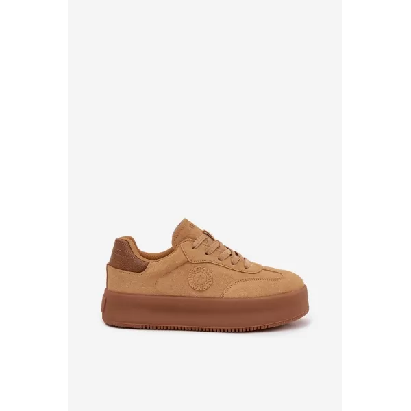  Adidași de damă BIG STAR SS274762 MARO/BEJ Pantofi Big Star 