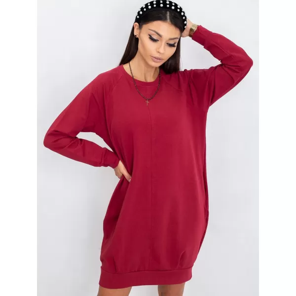  Rochie BASIC FEEL GOOD RV-TU-5184.93P BURGUNDIA 