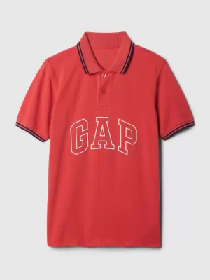 Tricou pentru copii cu guler GAP LOGO POLO 432532-00 ROȘU ÎMBRĂCAT