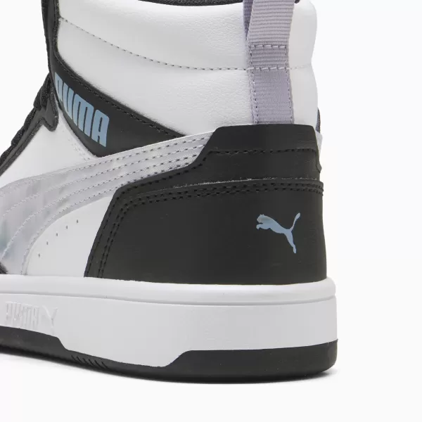  Pantofi de dama PUMA REBOUNDV6MIDSPACEBELLEJR 402768-02 PUMA NEGRU/LILIAC CRUSH/ALB 