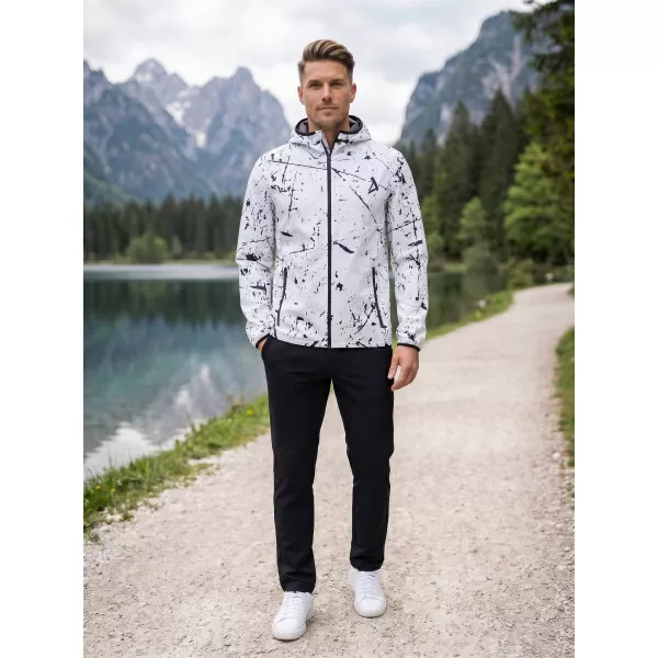  Jachetă softshell premium pentru bărbați ALTISPORT VOJ/ALM034JACK01 ALB 