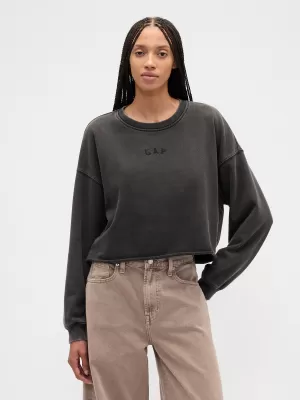 Hanorac de dama GAP LOGO SWEATSHIRT 799277-01 NOAPTE FĂRĂ LUNĂ