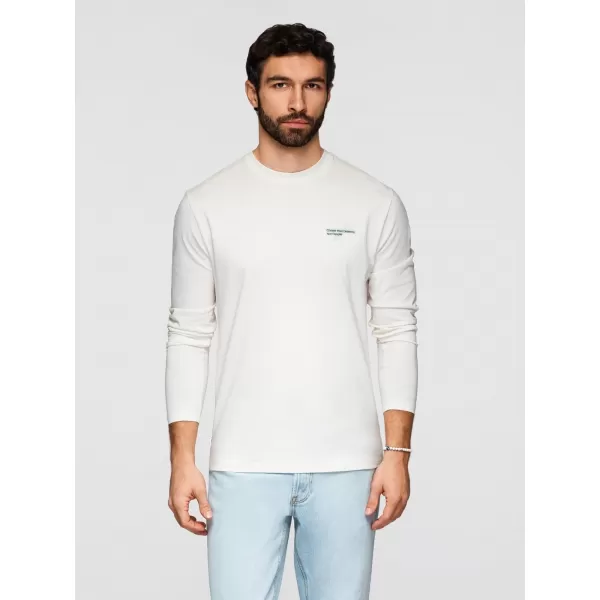  Tricou pentru bărbați OMBRE OM-LSPT-0136 ALB 