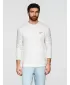 Tricou pentru bărbați OMBRE OM-LSPT-0136 ALB