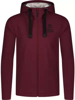 Jachetă softshell pentru bărbați NORDBLANC CANOPY NBSSM8340 BURGUNDIA
