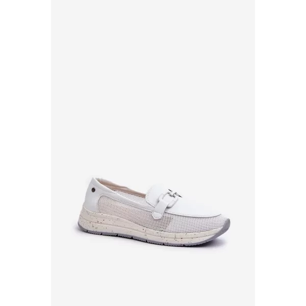  Mocasini de dama D&A TW210 ALB 