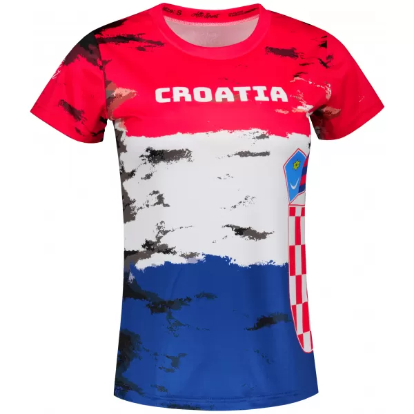  Tricou premium pentru femei ALTISPORT VOJ/ALW036HR/TR01 CROAŢIA 