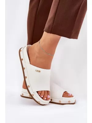 Papuci dama BIG STAR RR274216 WHITE Pantofi Big Star