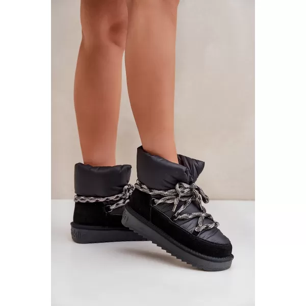  Oameni de zăpadă pentru femei D.FRANKLIN DFSH375003 NEGRU 