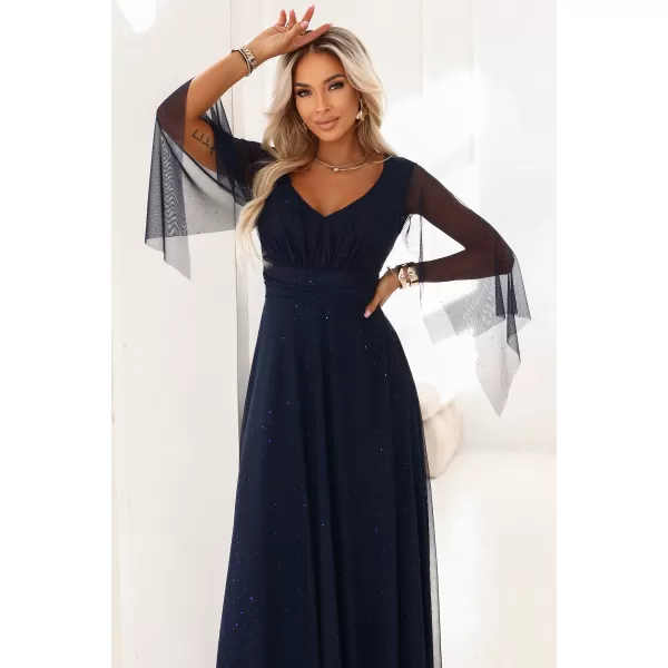  Rochie NUMOCO 655-3 ALBASTRU ÎNCHIS 