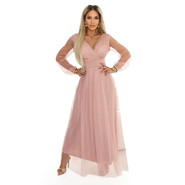  Rochie NUMOCO 664-1 ROZ PUDRA 