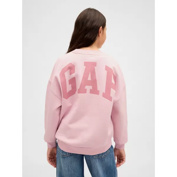  Hanorac pentru copii GAP CREW SWEATSHIRT 847142-01 ROZ PUR 