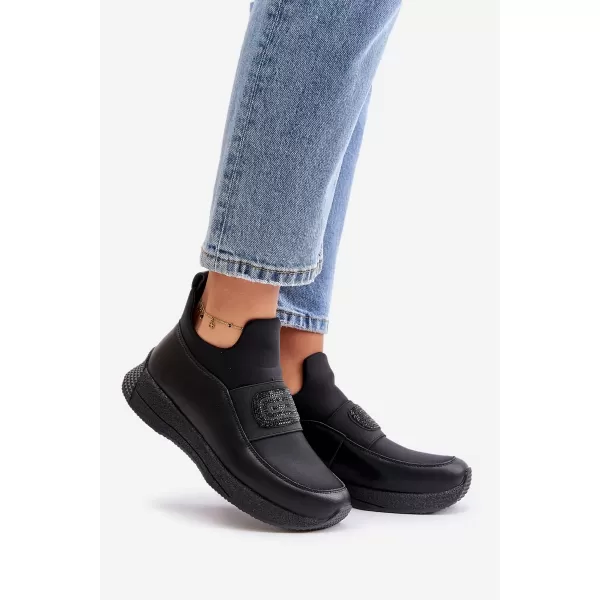  Pantofi de dama cu platforma ARTIKER 55C0035 NEGRU 