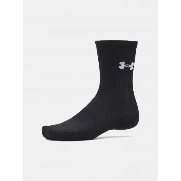  Șosete UNDER ARMOUR PERFORMANCE COTTON 3P CRW 6009685-008 NEGRU 