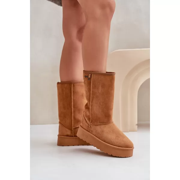  Pantofi de damă BIG STAR OO274893 MARO/BEJ Pantofi Big Star 