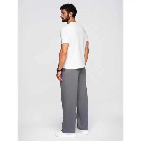  Tricou pentru bărbați OMBRE OM-TSCT-0240 APROAPE ALB 