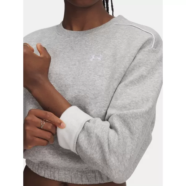  Hanorac de dama UNDER ARMOUR UA RIVAL FLEECE PIPED CREW 6007035-011 GRI 