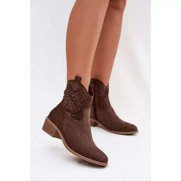  Pantofi de dama cu toc BOTO BRIAVINE 41827 MARO 