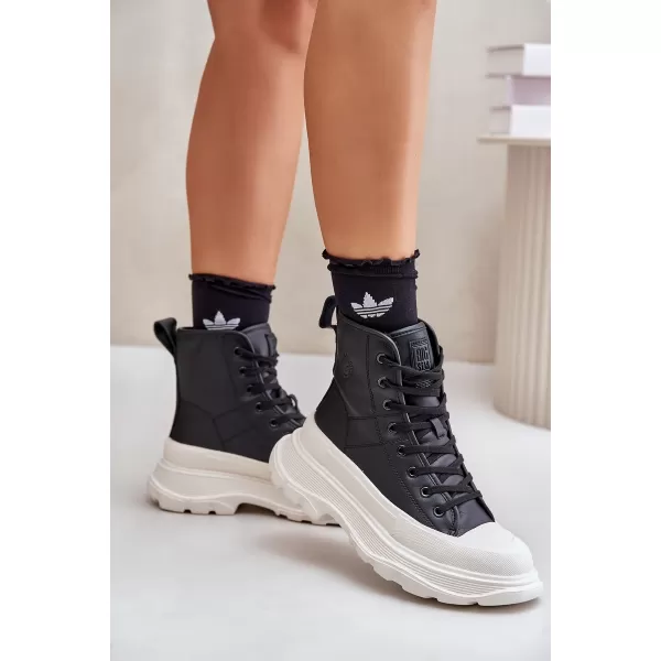  Adidași de damă BIG STAR OO274A599 BLACK Pantofi Big Star 