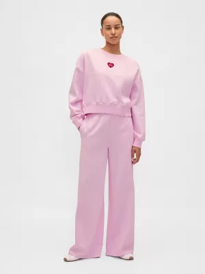 Hanorac de dama GAP CREW CROP SWEATSHIRT 852831-02 ROZ PRIMULA