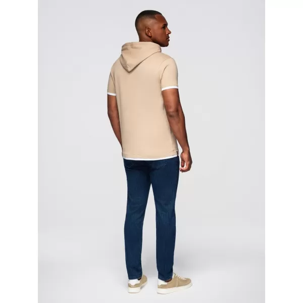  Tricou pentru bărbați OMBRE OM-TSCT-0256 BEJ 