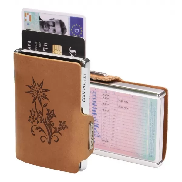  Portofel MONDRAGHI Silhouette Edelweiss CARAMEL 
