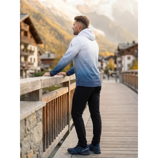  Jachetă softshell premium pentru bărbați ALTISPORT VOJ/ALM126JACK01 BLEUMARIN/ALB 