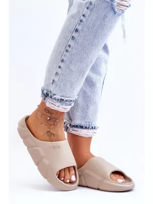 Papuci dama BIG STAR LL274593 BEJ Pantofi Big Star