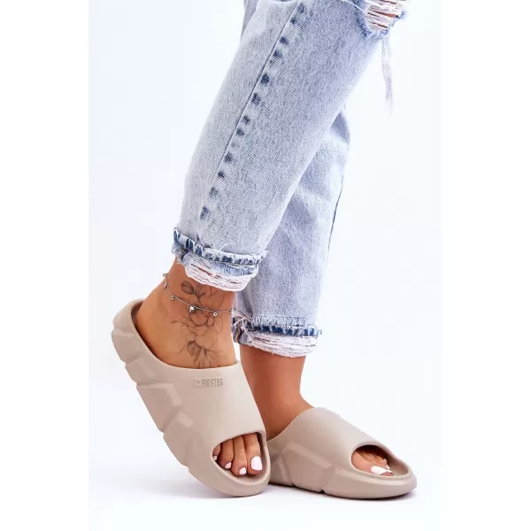  Papuci dama BIG STAR LL274593 BEJ Pantofi Big Star 