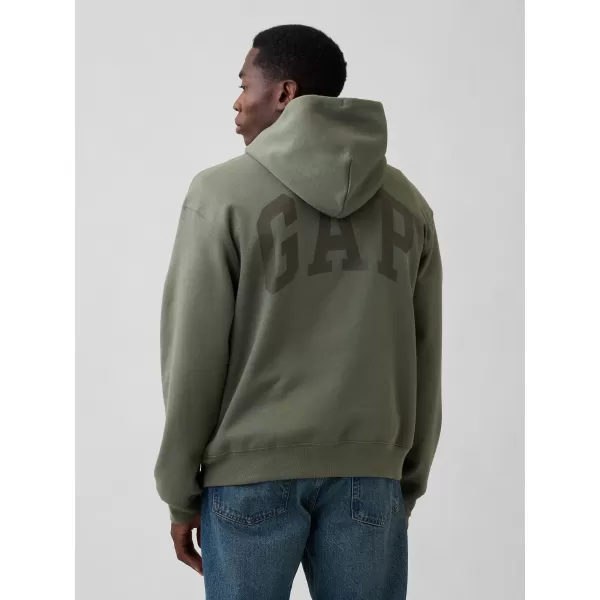  Hanorac pentru bărbați GAP OVERSIZED HOODIE PULLOVER 871808-03 VERDE MESCULEN 