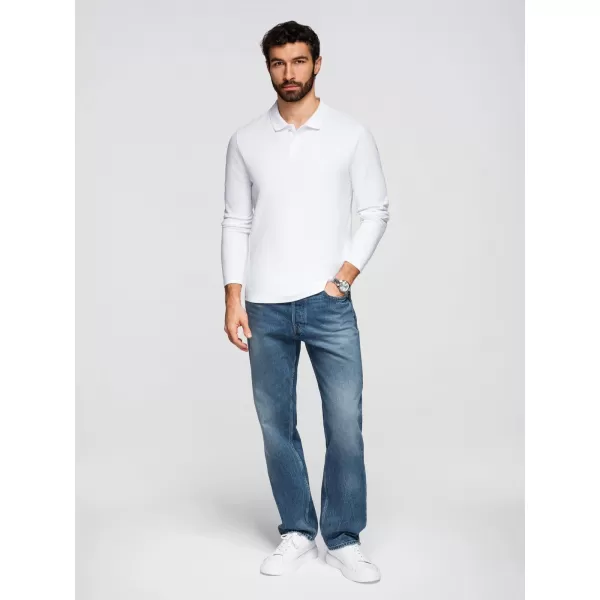  Tricou pentru bărbați OMBRE OM-POBL-0162 ALB 
