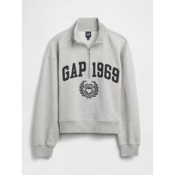  Hanorac de dama GAP LOGO HALF ZIP 852841-04 GRI JALIU 