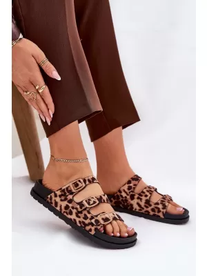Papuci de damă BOTO ULIRI 36081 LEOPARD